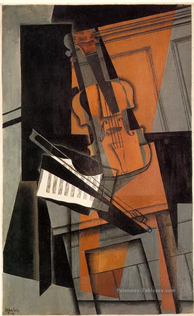 violon 1916 Juan Gris Peintures à l'huile